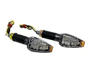 I[goC XN[^[ ybg CWP[^[ LED J[{bN OXẽECJ[ Motorcycle Scooter Moped Indicators Turn Signals in LED Carbon Look Long Stem
