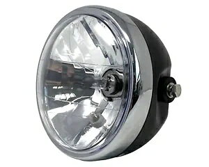 Moto Guzzi gJtF[T[vWFNgpwbhCg 6.5 C` }bgubN Headlight 6.5 inch for Moto Guzzi Retro Cafe Racer Project MATT BLACK