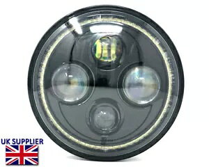 oCNvWFN^[ LED wbhCgCT[g 7 C` Halo i - Fς Motorbike Projector LED Headlight Insert 7" with Halo High Quality - Homologated