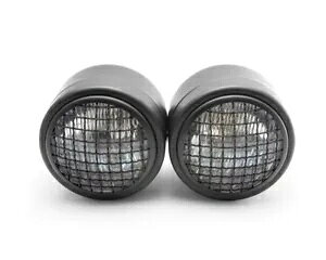 �z���_ CB 600 900 �X�g���[�g�t�@�C�^�[ �v���W�F�N�g �u���b�N�p���b�V�� �O�����t���w�b�h���C�g Headlights with Mesh Grill for Honda CB 600 900 Streetfighter Project BLACK �y���s�A���i�z