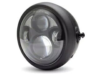 �o�C�N �w�b�h���C�g �w�b�h�����v LED 6.5 �C���` �J�t�F ���[�T�[ �u���b�g �o�C�N �X�N�����u���[ �v���W�F�N�g Motorbike Headlight HeadLamp LED 6.5 Cafe Racer Brat Bike Scrambler Project �y���s�A���i�z