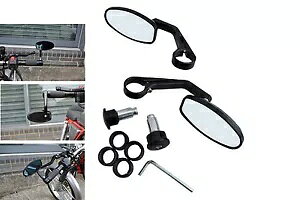 Laverda Cafe Racer vWFNgĩo[Gh~[ ubN CNC @BHyA Bar End Mirrors for Laverda Cafe Racer Project Quality BLACK CNC Machined PAIR