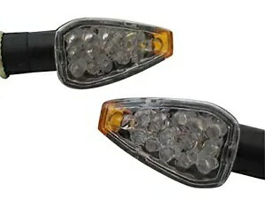 ~jI[goC LED CWP[^[ V[g ubN Tail Tidy ɓK - HOMOLOGATED - yA Mini Motorcycle LED Indicators Short Black fits Tail Tidy - HOMOLOGATED - PAIR