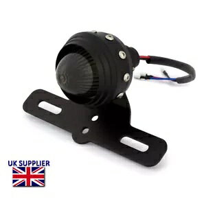 LED ストップ & テールライト ハーレー ダイナ用 マット ブラック ヴィンテージ カスタム レトロ スタイル LED Stop & Tail Light for Harley Dyna Matt Black Vintage Custom Retro Style