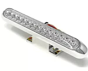 CWP[^[tI[goC LED Xgbv e[ Cg - CHROME - Custom Project BRIGHT Motorcycle LED Stop Tail Light with Indicators - CHROME - Custom Project BRIGHT