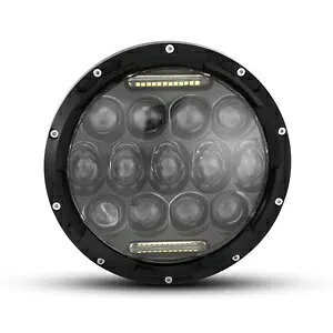 fC^CjOCgtwbhCgCT[g 7C` 75W ubN }`vWFN^[ LED Headlight Insert with Daytime Running Lights 7" 75W Black Multi Projector LED