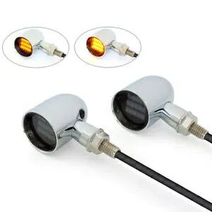 n[[_rbh\ LED CWP[^[ ECJ[ N[ X|[cX^[ JX^ 53C [ Harley Davidson LED Indicators Turn Signals Chrome Sportster Custom 53C Low