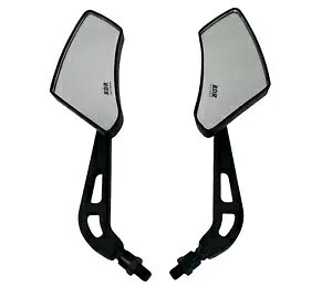oCN gCN ECO ~[ 10 mm Xbh - i - ubN - yA Motorbike Trike Wing Mirrors 10mm thread - High Quality - Black - Pair