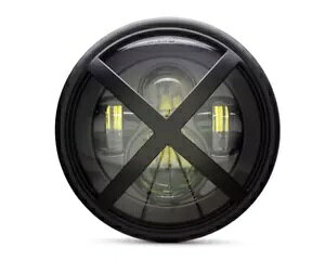 Triumph Bonneville T100pX[YObhtJX^LEDwbhCg- Custom LED Headlight With X Rally Lens Grid For Triumph Bonneville T100-