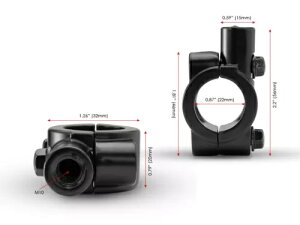 ~[}EgNvyAXYLofBbg GSF GSR 400 600 650 750 1200 1250 Mirror Mounts Clamps PAIR for Suzuki Bandit GSF GSR 400 600 650 750 1200 1250