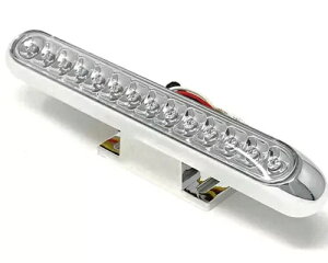 CWP[^[tI[goC LED Xgbv e[ Cg - CHROME - Custom Project BRIGHT Motorcycle LED Stop Tail Light with Indicators - CHROME - Custom Project BRIGHT