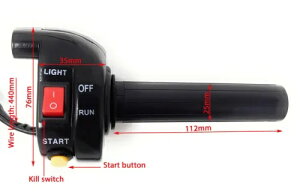 BMW R65 R80 R100 ubg XNu[ vWFNgp{^tNCbN ANV Xbg Quick Action Throttle with Buttons for BMW R65 R80 R100 Brat Scrambler Project