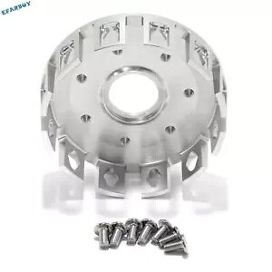 wr[f[eB CNC rbgNb`oXPbg z_ TRX 450ER TRX450R 2x4 04-14 Vo[ Heavy Duty CNC Billet Clutch Basket For Honda TRX 450ER TRX450R 2x4 04-14 Silver