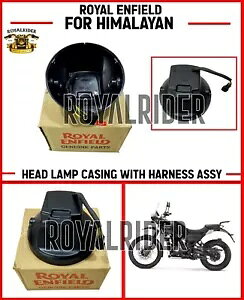 ���C���� �G���t�B�[���h '�q�}���� �w�b�h�����v �P�[�V���O �n�[�l�X �A�Z���u���t��-���B���� Royal Enfield ''Himalayan Headlamp Casing With Harness Assembly-ExpressShipping �y���s�A���i�z