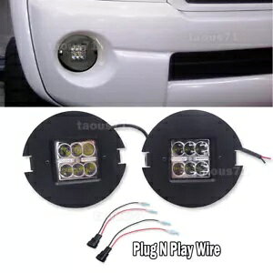�o���p�[�t�H�O���C�g�L�b�g�^�R�} 2005-06 07 08 09 10 2011- 2x3 ''�|�b�h + �u���P�b�g + ���C���[ Bumper Fog Light Kit For Tacoma 2005-06 07 08 09 10 2011- 2x3''Pod+ Bracket+Wire �y���s�A���i�z