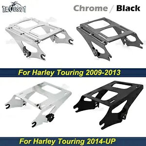 2-UP cA[pbN Pak gNtbN וuPbg n[[[hLOɓK 2-UP Tour Pack Pak Trunk Mounting Rack Luggage Bracket Fit For Harley Road King