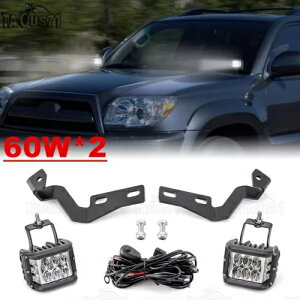 LED �R���{ 2*60W �f�B�b�`���C�g + �t�[�h�u���P�b�g + �z�� �g���^ 4 �����i�[ 2003-2009 �p LED Combo 2*60W Ditch Light + Hood Bracket + Wiring for Toyota 4Runner 2003-2009 �y���s�A���i�z