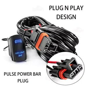 14 # LED Cgo[ C[n[lX XCb` |X RZR W[ RS1 pXoXo[p 14# LED LIGHT BAR Wire Harness Switch For Polaris RZR Ranger RS1 Pulse Busbar