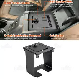 2021 2022 2023 tH[h uR 2/4 hA Z^[ R\[ SȎ[{bNX bNt For 2021 2022 2023 Ford Bronco 2/4 Door Center Console Safe Storage Box W/ Lock