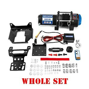 |X RZR 900 XP 1000 UTV 4500lb 12V dEC`}EgR{[vLbgp For Polaris RZR 900 XP 1000 UTV 4500lb 12V Electric Winch Mount Combo Rope Kit