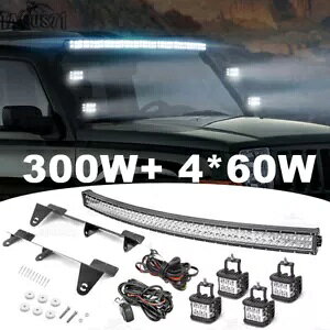 05-07 08 09 10 W[v R}_[ XK - 54 "+4" LED Cgo[ + A s[}Eg + C[ For 05-07 08 09 10 Jeep Commander XK - 54"+4'' LED Light Bar+A-Pillar Mount+Wire