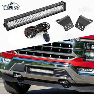 22�C���` LED ���C�g�o�[ �R���{ �����o���p�[���t���L�b�g �t�H�[�h F150 2018-2019 2020�p 22 LED Light Bar Combo Lower Bumper Mounting Kit for Ford F150 2018-2019 2020 �y���s�A���i�z