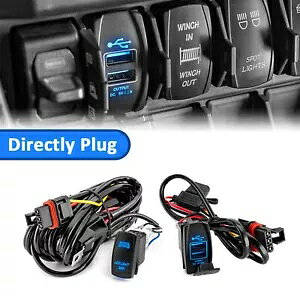 WEISEN LED ライトバー + デュアル USB 充電器ワイヤーポラリスレンジャー SP570 パルスバスバー WEISEN LED Light Bar+Dual USB Charger Wire For Polaris Ranger SP570 Pulse Busbar