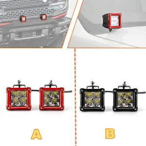2  40 bg 3 C` LED [NCg|bhX|bgtHOvgbNIt[hgN^[p 2Pcs 40W 3 inch LED Work Light Pods SPOT Fog Lights For Truck Off Road Tractor