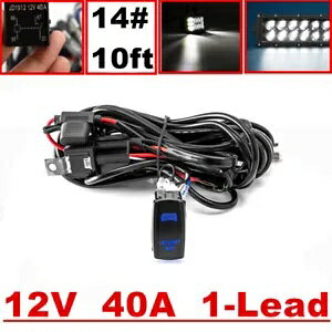 weisen 1 ���[�h�z���n�[�l�X�L�b�g ON-OFF ���b�J�[�X�C�b�`�����[ LED ���C�g�|�b�h�o�[ weisen 1-Lead Wiring Harness Kit ON-OFF Rocker Switch Relay LED Light Pods Bar �y���s�A���i�z