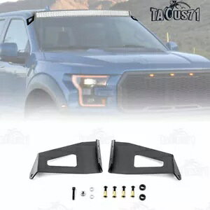 2015-24 tH[h F150 pȂ 50 C` LED Cgo[ tgKXtuPbgp For 2015-24 Ford F150 Curved 50" LED Light Bar Over Windshield Mounting Brackets
