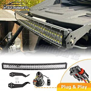 32 �C���` �J�[�u LED ���C�g�o�[ ���[�t �u���P�b�g �v���O 21+ �|�����X RZR �g���C�� 900 S 1000 �p 32" Curved LED Light Bar Roof Brackets PLUG For 21+ Polaris RZR Trail 900 S 1000