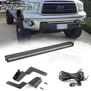 32 C` 150W LED Cgo[ op[}Eg + C[Lbgt 14-19 g^ ^hp 32'' 150W LED Light Bar w/ Lower Bumper Mount + Wire Kit For 14-19 TOYOTA Tundra