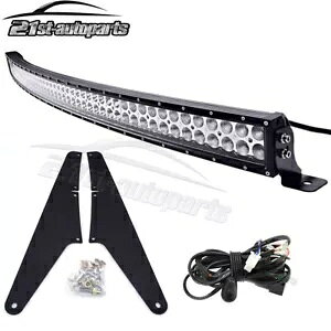 52C` LED Cgo[ tuPbgt C[ 99-04 W[v Oh`FL[ WJp 52'' LED Light Bar w/Roof Mounting Bracket,Wire For 99-04 Jeep Grand Cherokee WJ
