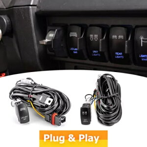 LED Cgo[ + X|bg Cg C[ n[lX |X RZR PRO XP/PRO R pXoXo[p LED Light Bar+Spot Lights Wire Harness For Polaris RZR PRO XP/PRO R Pulse Busbar