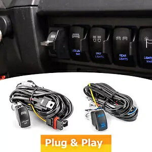 LED Cgo[ + ACg C[n[lX 2024 |X RZR XP 1000 pXoXo[p LED Light Bar+Rear Lights Wire Harness For 2024 Polaris RZR XP 1000 Pulse Busbar