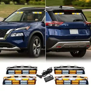 [OAZgAAeB}A}LV}p 4*16 LED ً}_bVXg{Cg Ao[zCg For Rogue,Sentra,Altima,Maxima 4*16 LED Emergency Dash Strobe Lights Amber White
