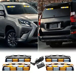 NTX GX460 NXARXALSARCALC 4*16 LED ً}_bVXg{CgAo[zCg For Lexus GX460 NX,RX,LS,RC,LC 4*16 LED Emergency Dash Strobe Lights Amber White