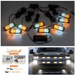 Y ^C^ XD teBAp 24 LED ً}xnU[h Xg{ Cg 8  8PCS 24-LED Emergency Warning Hazard Strobe Lights For Nissan Titan XD, Frontier