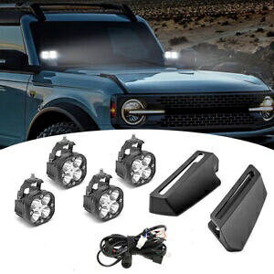 40 bg 3 C` LED |bhCgs[tLbgtH[huR 2021 2022 2023 2024 40W 3'' LED Pod Light A Pillar Mounting Kit For Ford Bronco 2021 2022 2023 2024