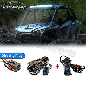 LED Cgo[ + fA USB XCb`C[Lbg 2024 Polaris RZR XP 1000 pXoXo[p LED Light Bar+Dual USB Switch Wire Kit For 2024 Polaris RZR XP 1000 Pulse Busbar