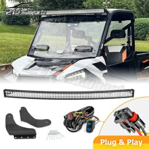���[�t 50 �C���` LED ���C�g�o�[�}�E���g���C���[�L�b�g Polaris Ranger XP 1000 �p���X�o�X�o�[�p Roof 50" LED Light Bar Mount Wire Kit For Polaris Ranger XP 1000 Pulse Busbar
