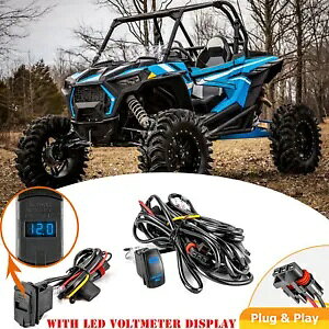 3 リード LED ライトバー + デュアル USB 充電器ワイヤーポラリス RZR ターボ R パルスバスバー 3Lead LED Light Bar+Dual USB Charger Wire For Polaris RZR Turbo R Pulse Busbar