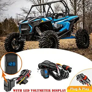 TXNb`Cg + fA USB [d탏C[Lbg Polaris RZR XP 1000 pXoXo[p SASQUATCH LIGHTS+Dual USB Charger Wire Kit For Polaris RZR XP 1000 Pulse Busbar