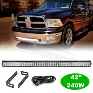 2009-2018 �_�b�W RAM 1500 �G�N�X�v���X 240W 42 �C���` LED ���C�g�o�[�o���p�[��t�L�b�g For 2009-2018 Dodge RAM 1500 Express 240W 42'' LED Light Bar Bumper Mounting Kit