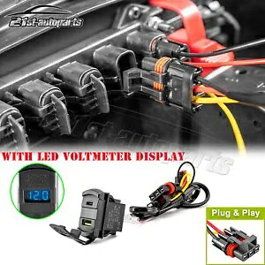 pXp[oXo[vO USB |[g QC 3.0 PD dv Polaris RZR RS1 Pro XP p Pulse Power Bus Bar Plug USB Port QC 3.0 PD Voltmeter for Polaris RZR RS1 Pro XP