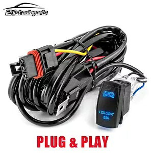 14AWG �F LED ���C�g�o�[�X�C�b�`���C���[�n�[�l�X�|�����X RZR �v�� XP �p���X�o�X�o�[ 14AWG Blue LED LIGHT BAR Switch Wire Harness For Polaris RZR PRO XP Pulse Busbar �y���s�A���i�z