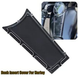 オートバイブラックダッシュインサートカバーハーレーエレクトラグライド89-07スポーツFLHSに適合 Motorcycle Black Dash Insert Cover Fit For Harley Electra Glide 89-07 Sport FLHS