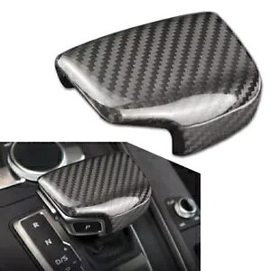 Vtg{^Jo[XebJ[J[{t@Co[ubNAEfB A4 B9 A5 Q7 2017 18- Shift button cover sticker carbon fiber black for Audi A4 B9 A5 Q7 2017 18-