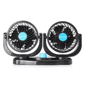 �ԗp�|�[�^�u�������p�t�@�� 2 �t�@�� 12V ��֎ԗ��t�@��- Car Portable Replacement Fans Two Fan 12V Alternative Vehicle Fan- �y���s�A���i�z
