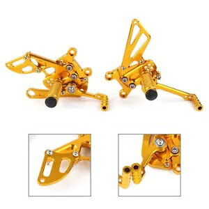 AvA 2009-2014 RSV4 bhS[h [VO GP Vtg A~jEpAZbg tbgXg- Rearset footrests for Aprilia 2009-2014 RSV4 Red Gold Racing GP Shift Aluminum-